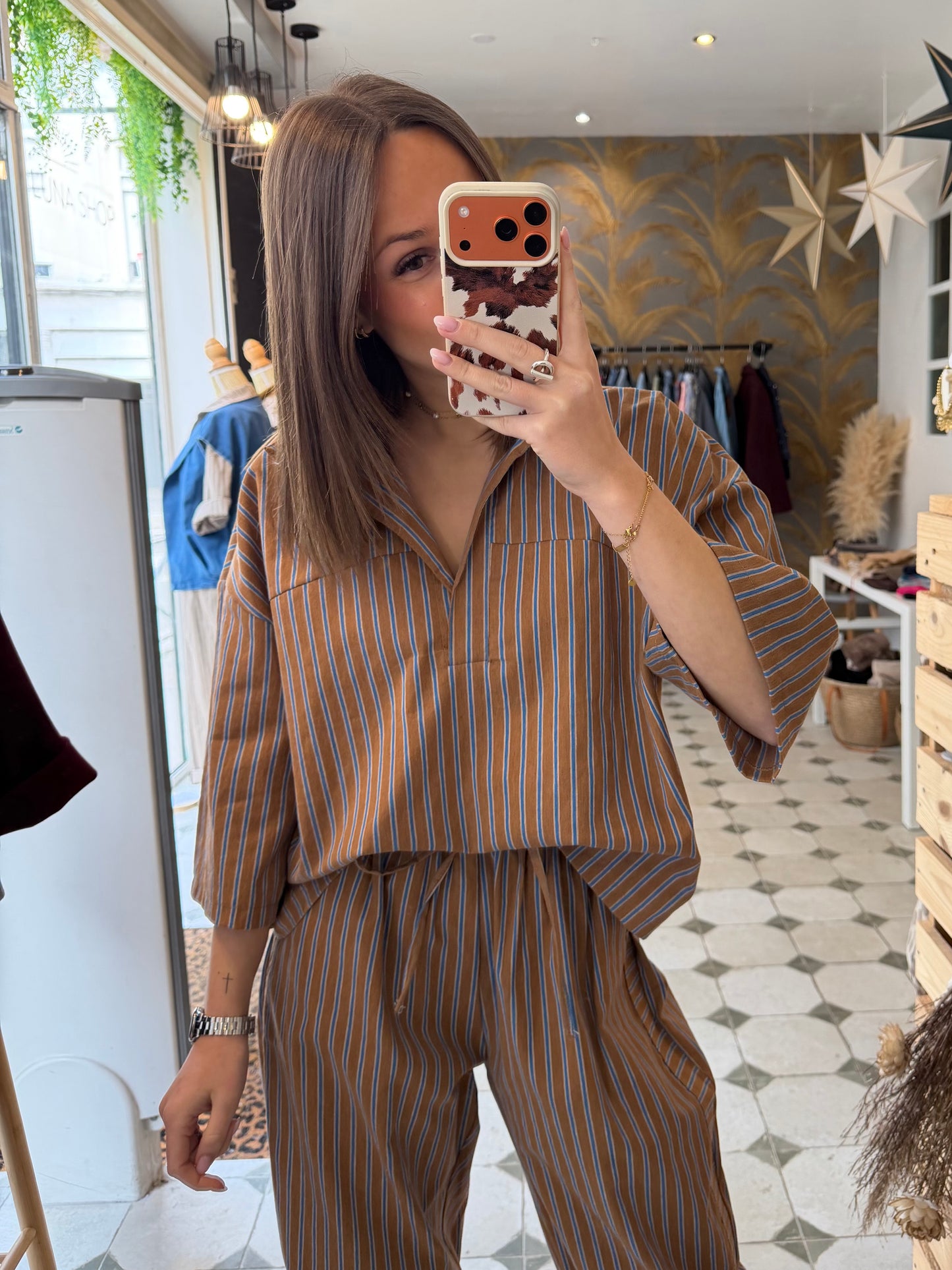 Blouse Ezra Camel - Johanna Paris