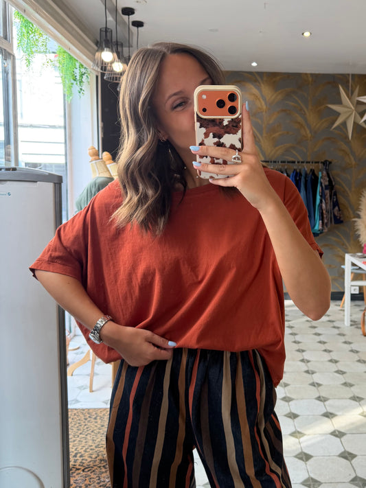 T-Shirt terracotta - Johanna Paris