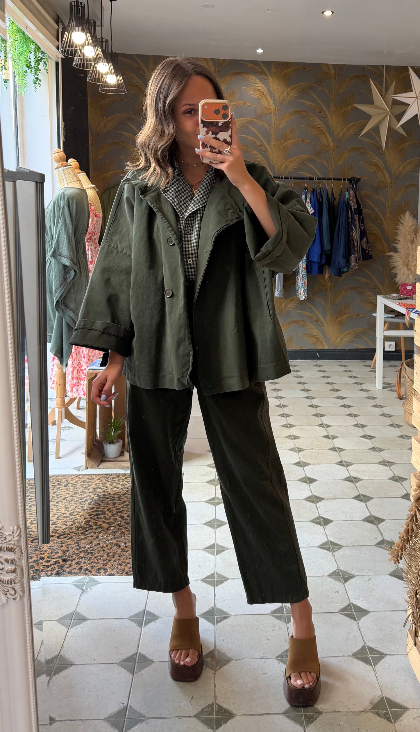 Veste en toile kaki  - Johanna Paris