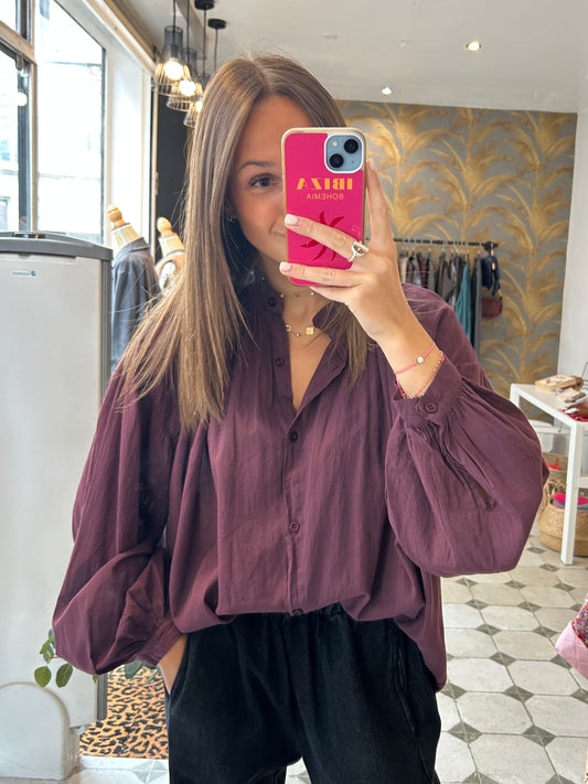 Chemise Clémentine prune - Johanna Paris