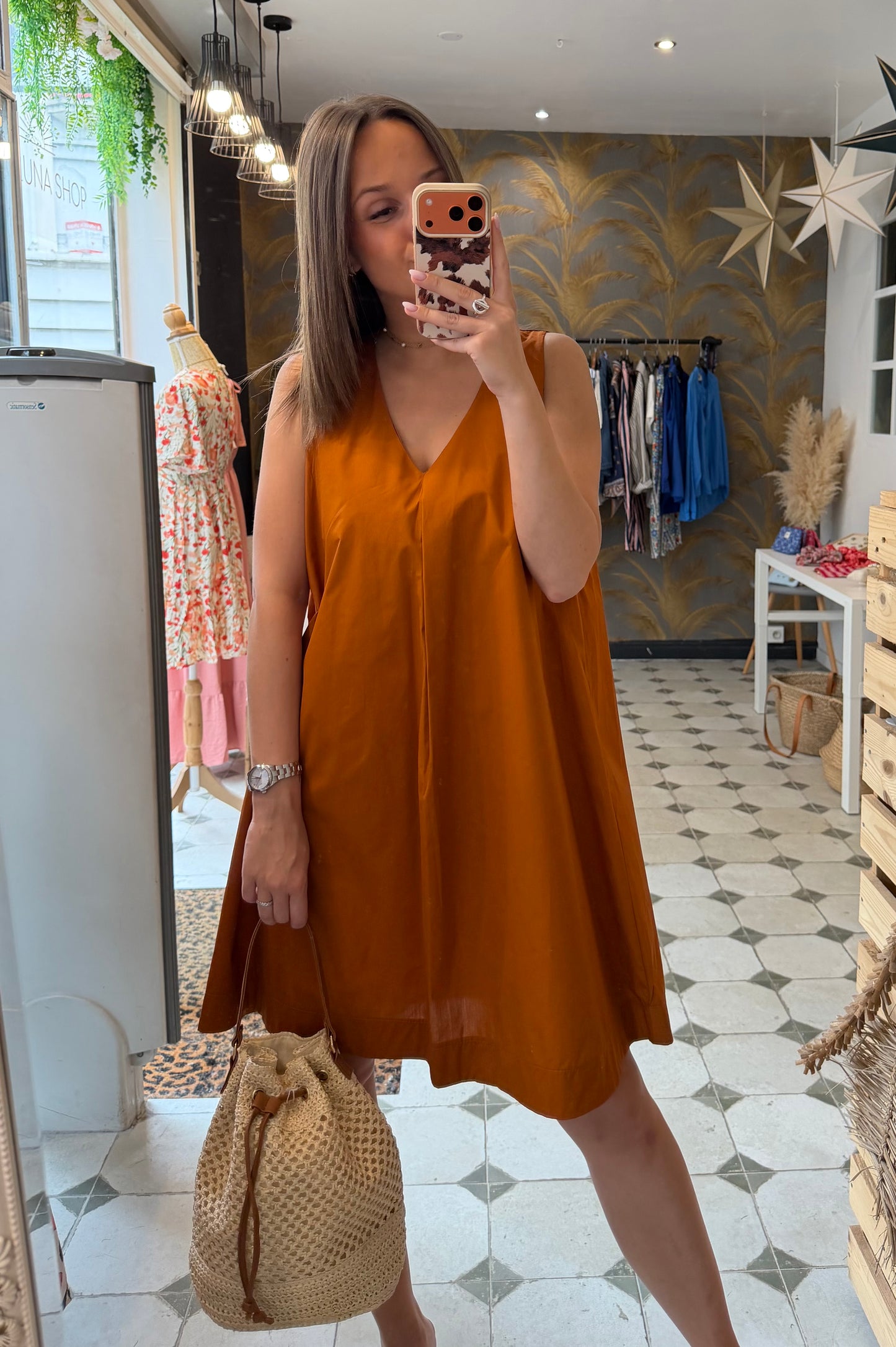 Robe Céleste terracotta - Johanna Paris