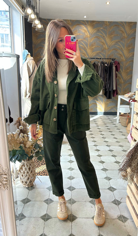 Pantalon en Toile kaki - Johanna Paris