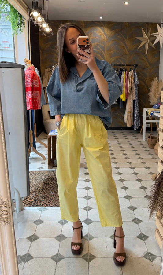 Pantalon Magique jaune pâle - Johanna Paris