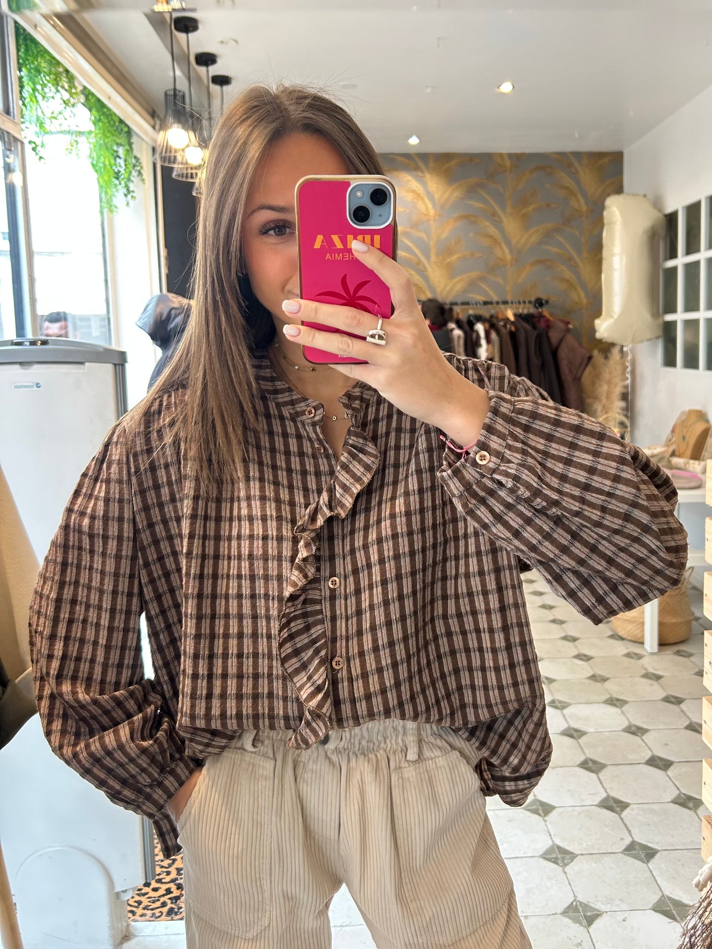 Chemise Gabrielle chocolat - Johanna Paris