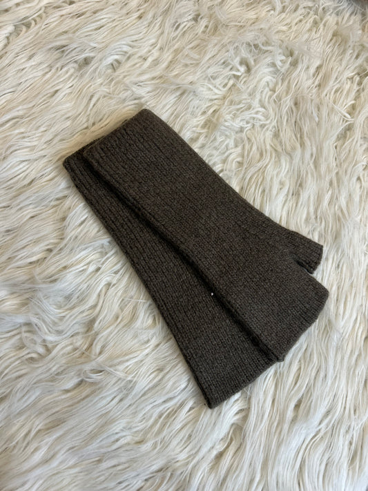 Mitaines avec des sequins - kaki