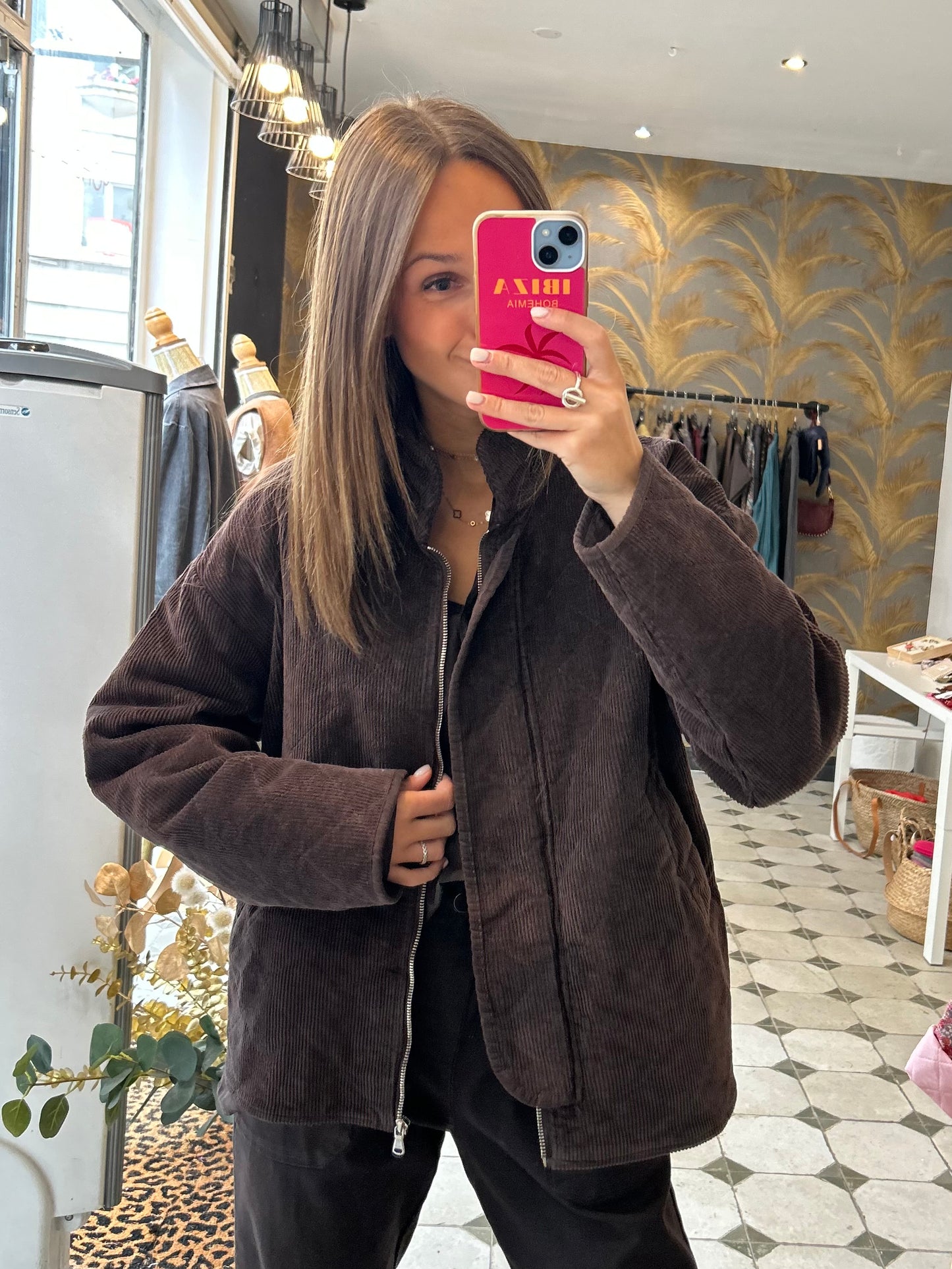 Veste Zoé chocolat - Johanna Paris
