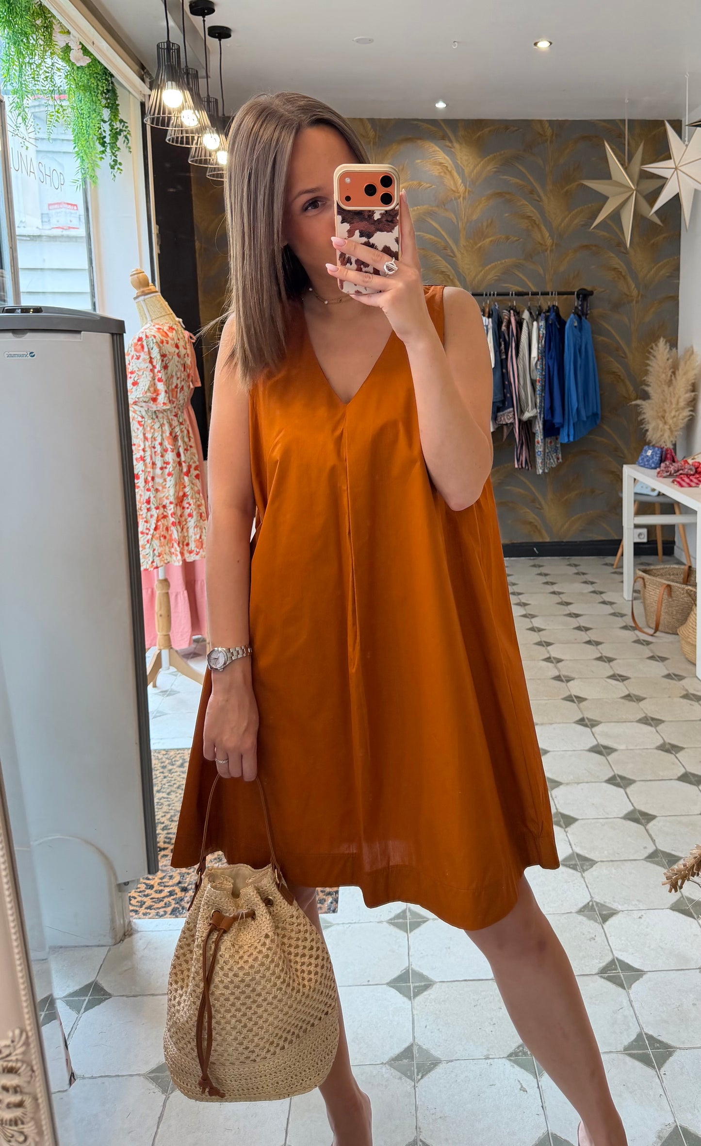 Robe Céleste terracotta - Johanna Paris