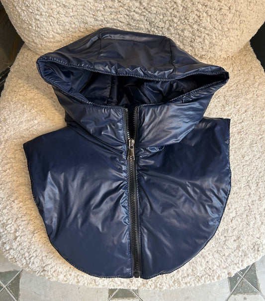 Capuche amovible bleu marine - Johanna Paris