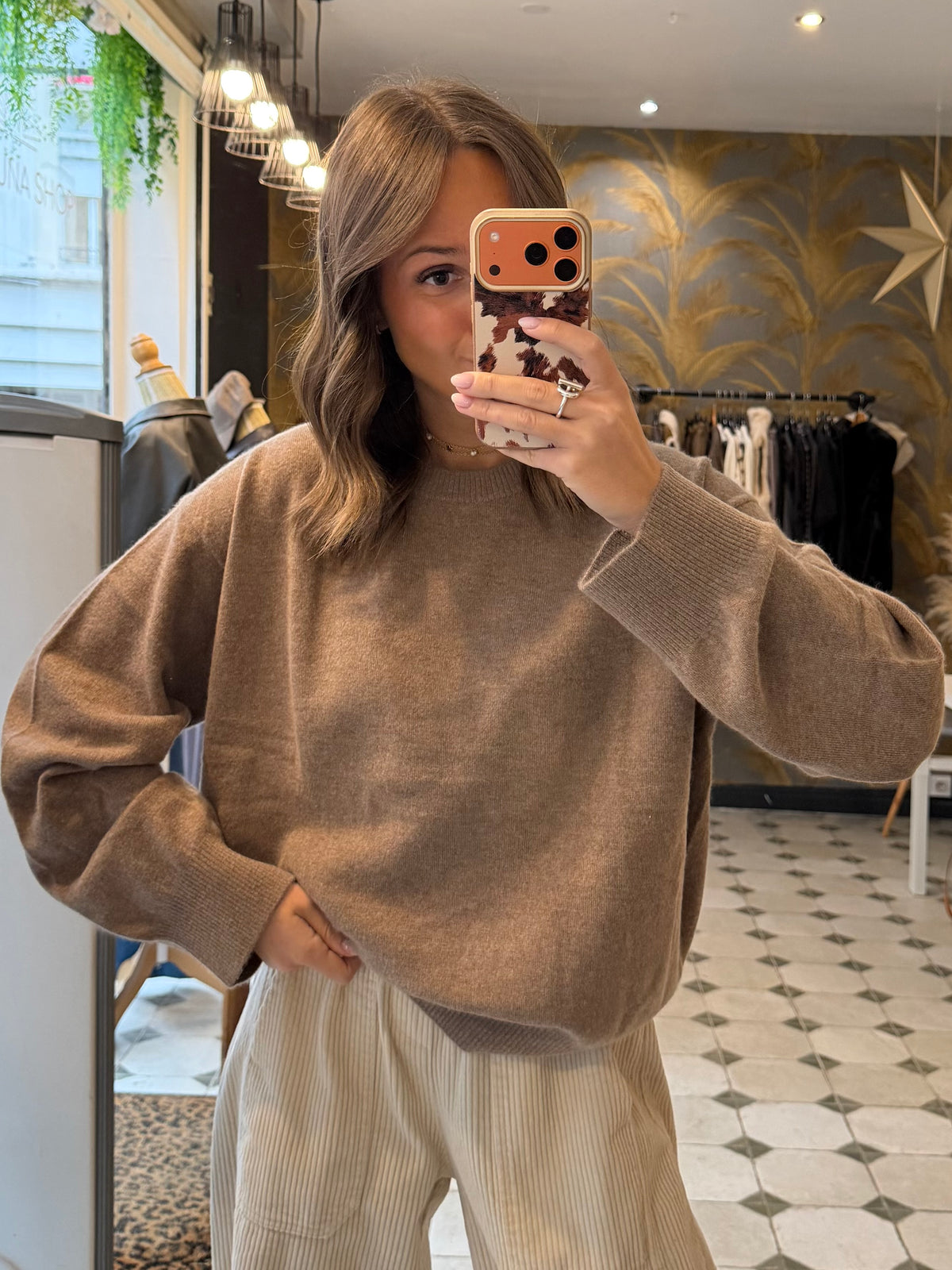 Pull en cachemire beige  - Johanna Paris