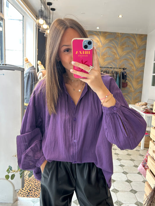 Chemise Clémentine violette - Johanna Paris