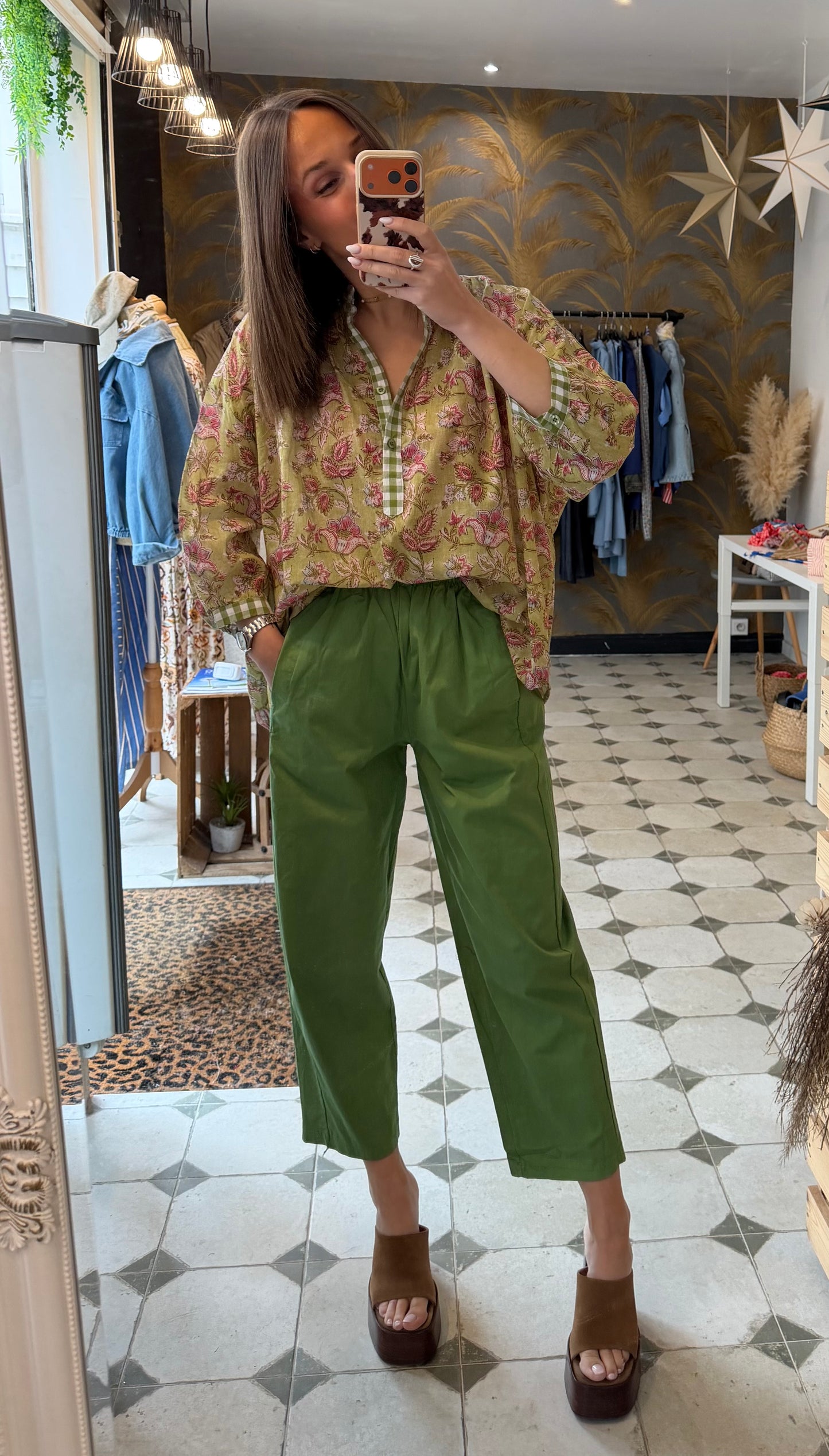 Pantalon Magique vert - Johanna Paris