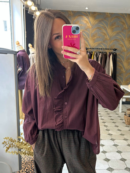 Chemise Soline prune - Johanna Paris