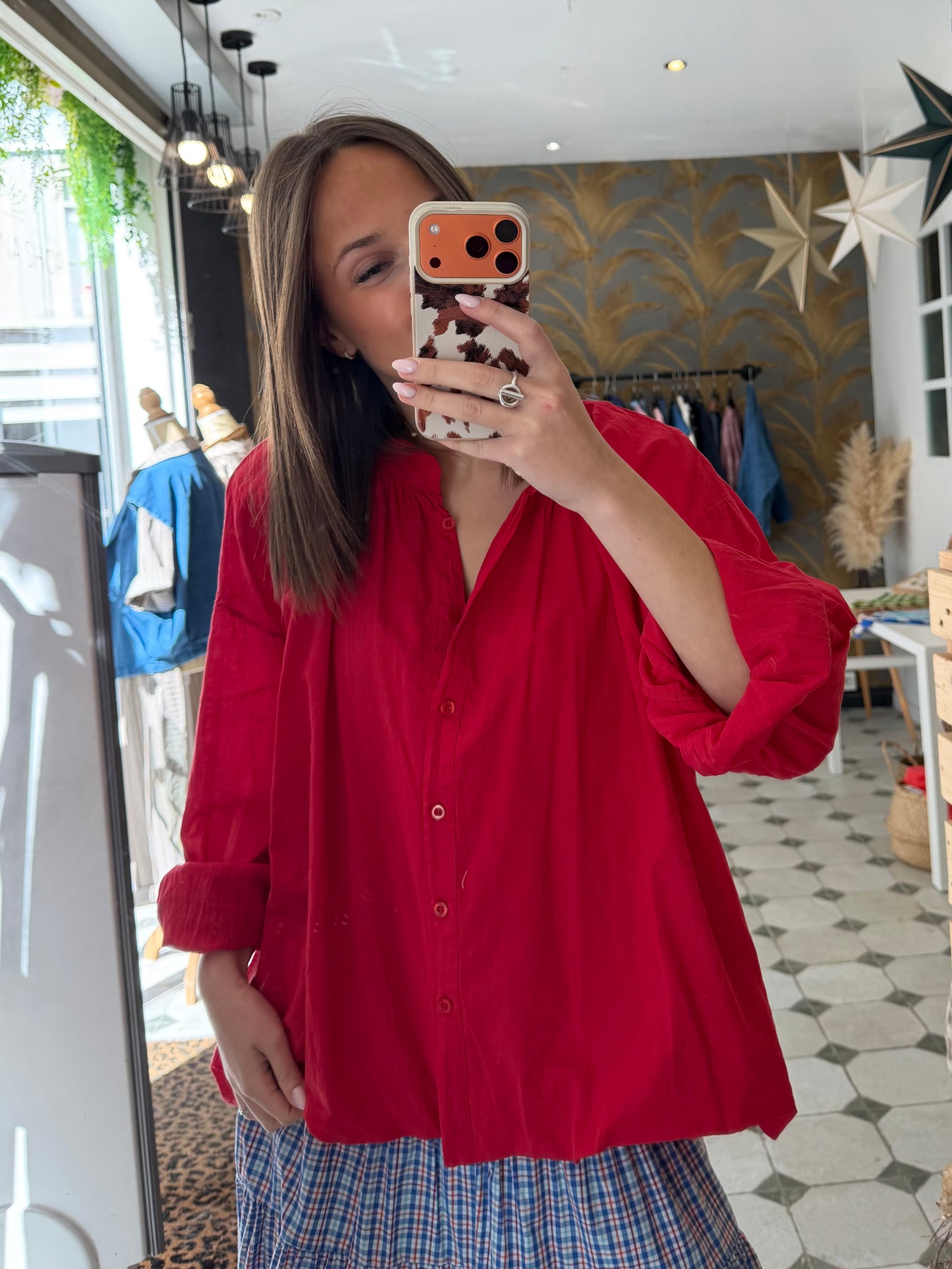 Chemise Clem rouge - Johanna Paris