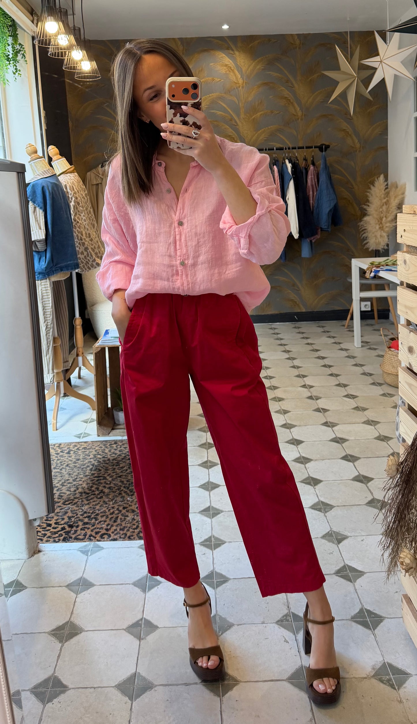 Pantalon Magique rouge - Johanna Paris