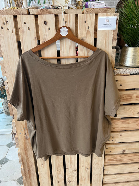 T-Shirt  choco clair - Johanna Paris