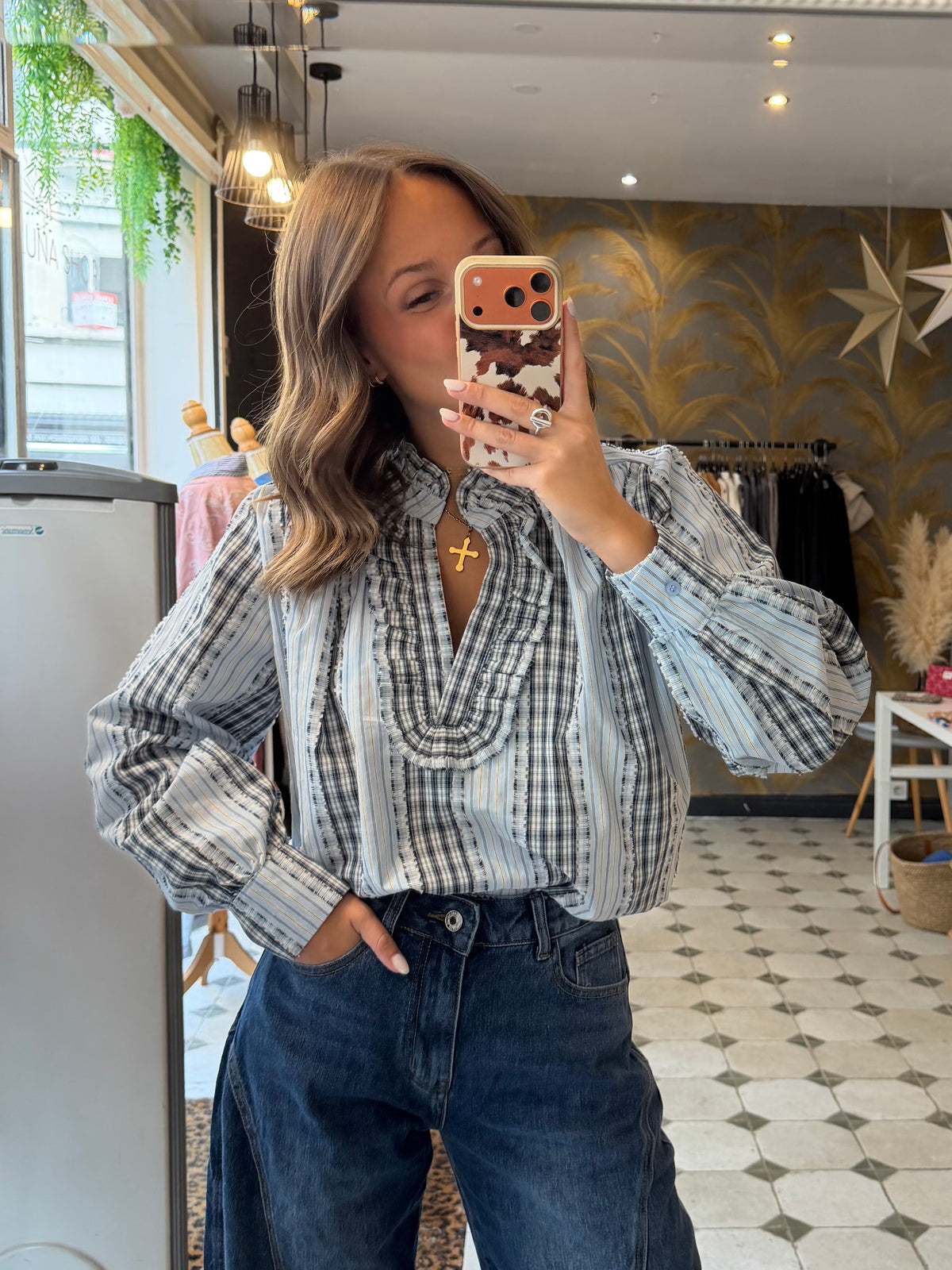 Blouse Sybille bleue - Johanna Paris