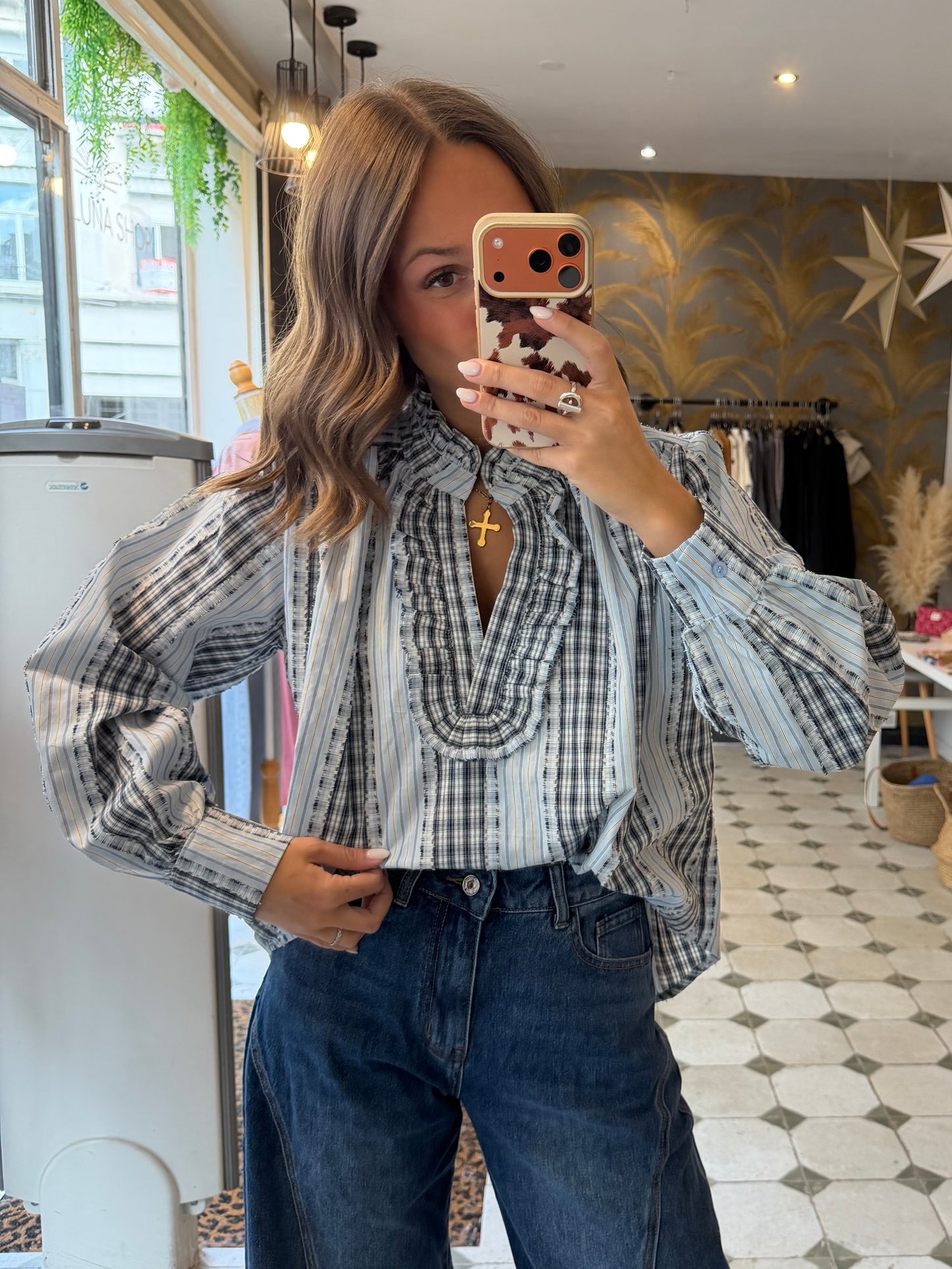 Blouse Sybille bleue - Johanna Paris