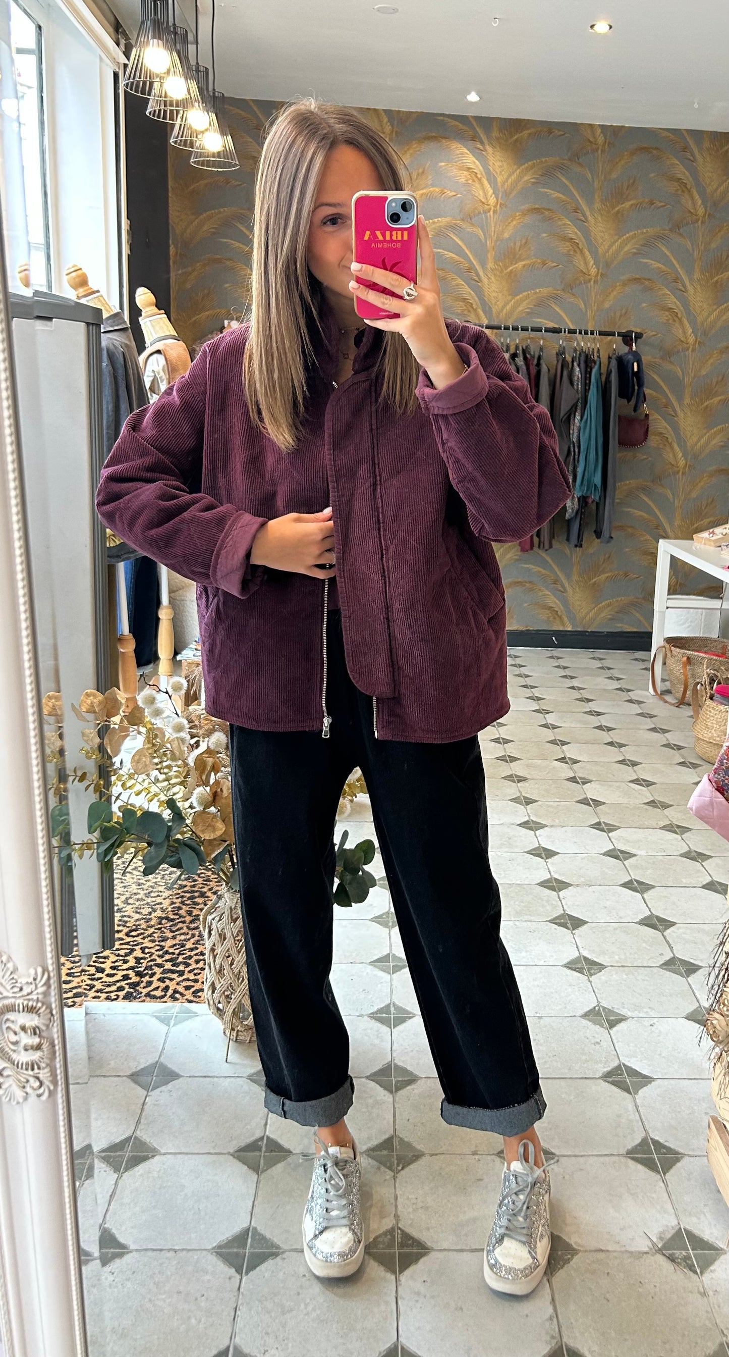 Veste Zoé prune - Johanna Paris