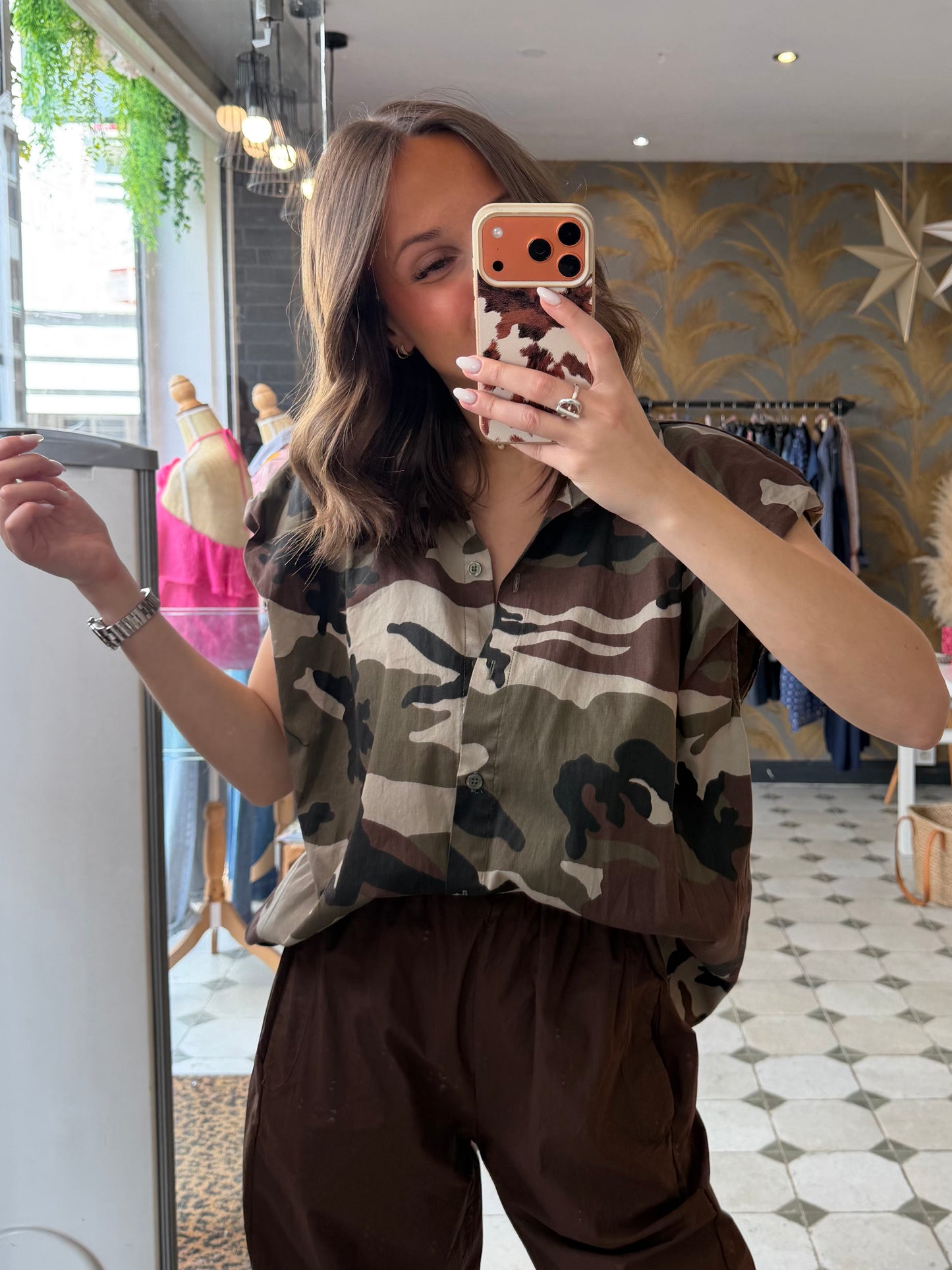 Chemise militaire avec épaulettes - Johanna Paris