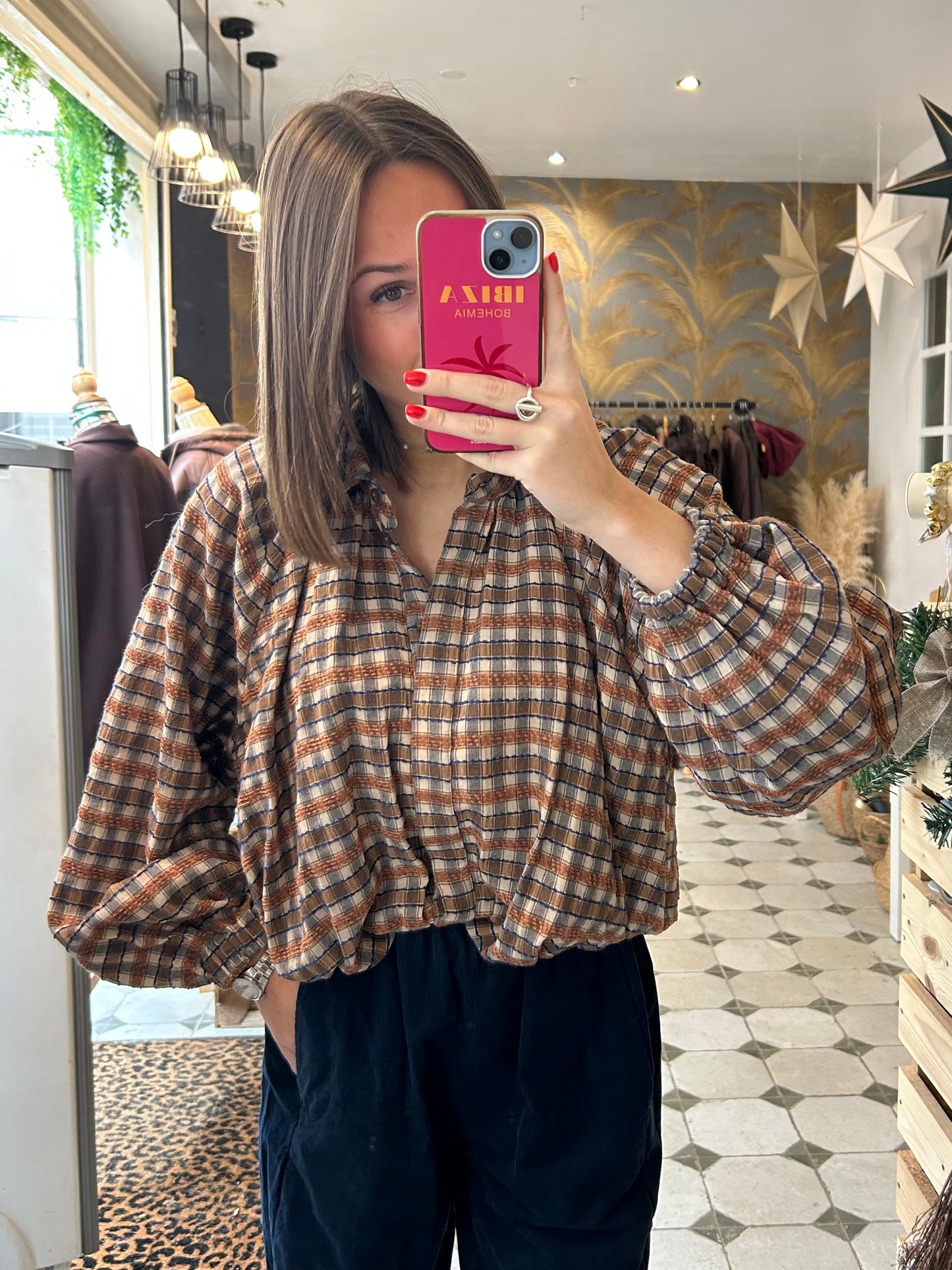 Chemise boule Lou bleu - Johanna Paris