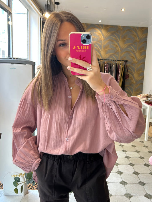 Chemise Clémentine vieux rose - Johanna Paris