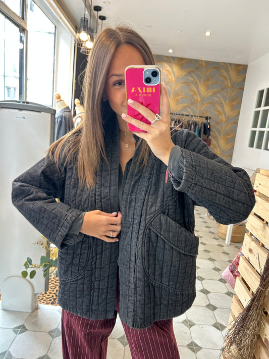 Veste matelassée en jean - Johanna Paris