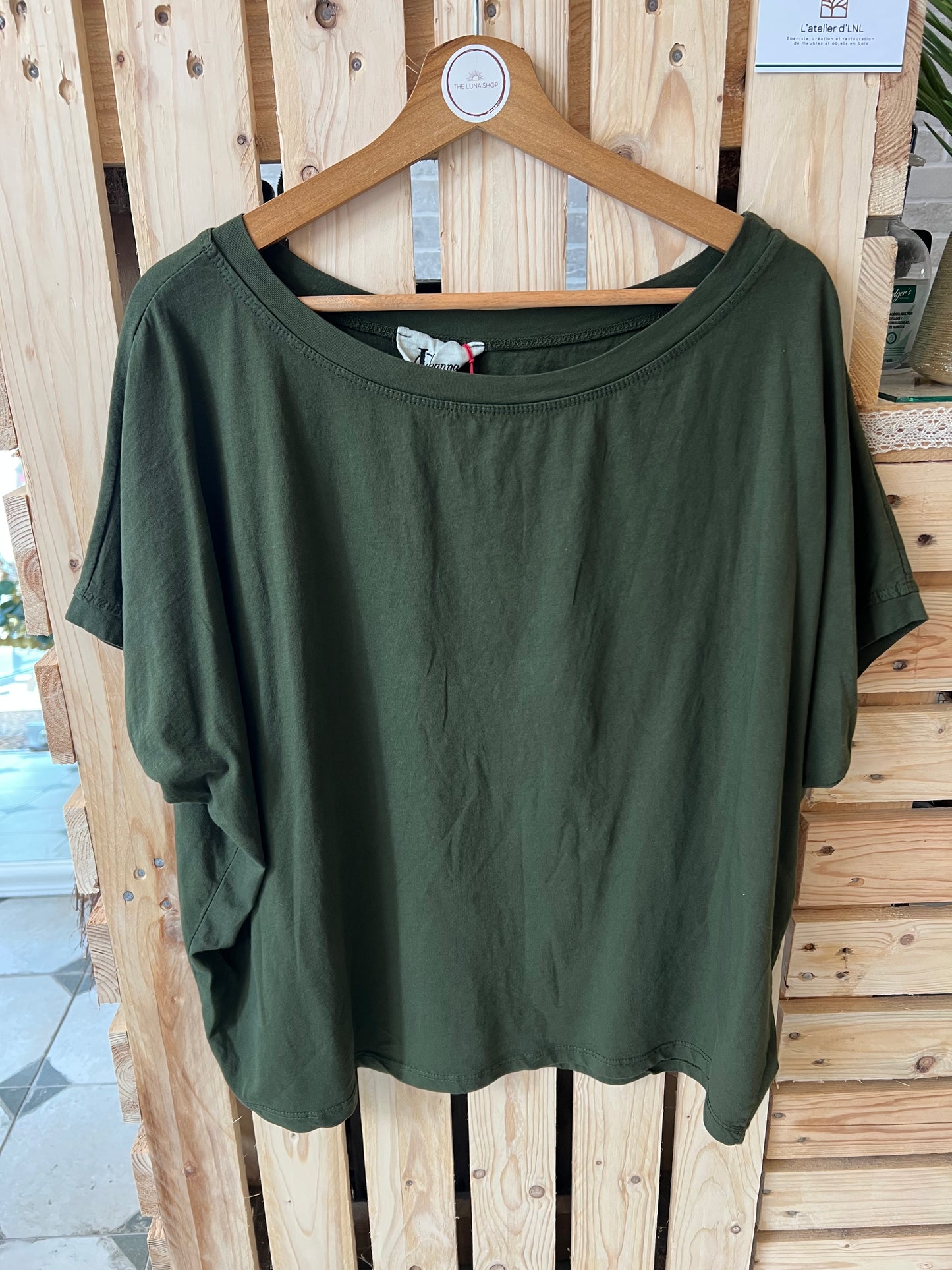 T-Shirt  kaki foncé  - Johanna Paris
